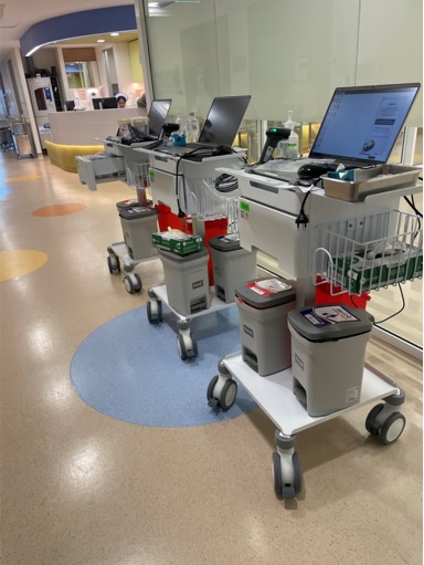 Medical Mobile Cart Computer  Model MR1